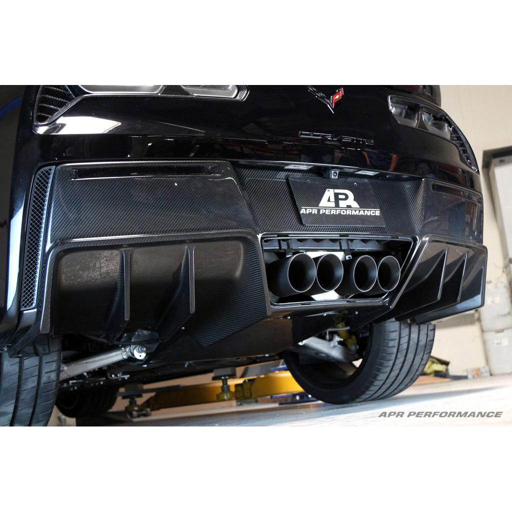 Chevrolet Corvette C7 Z06 Carbon Fiber Rear Diffuser (Version 2)-Rear Diffuser-Grocery Getter Performance