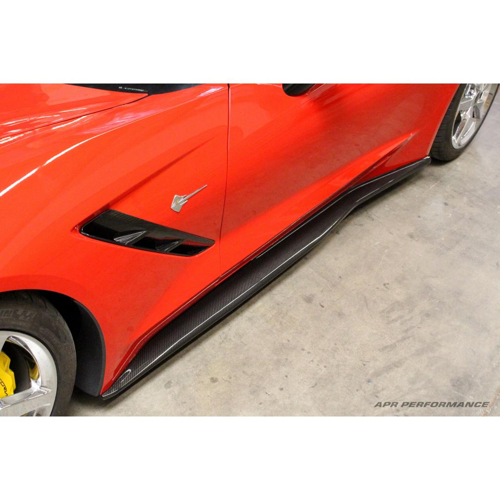 Chevrolet Corvette C7 Z06 Carbon Fiber Side Rocker Extensions/ Side Skirts-Side Rocker Extensions-Grocery Getter Performance