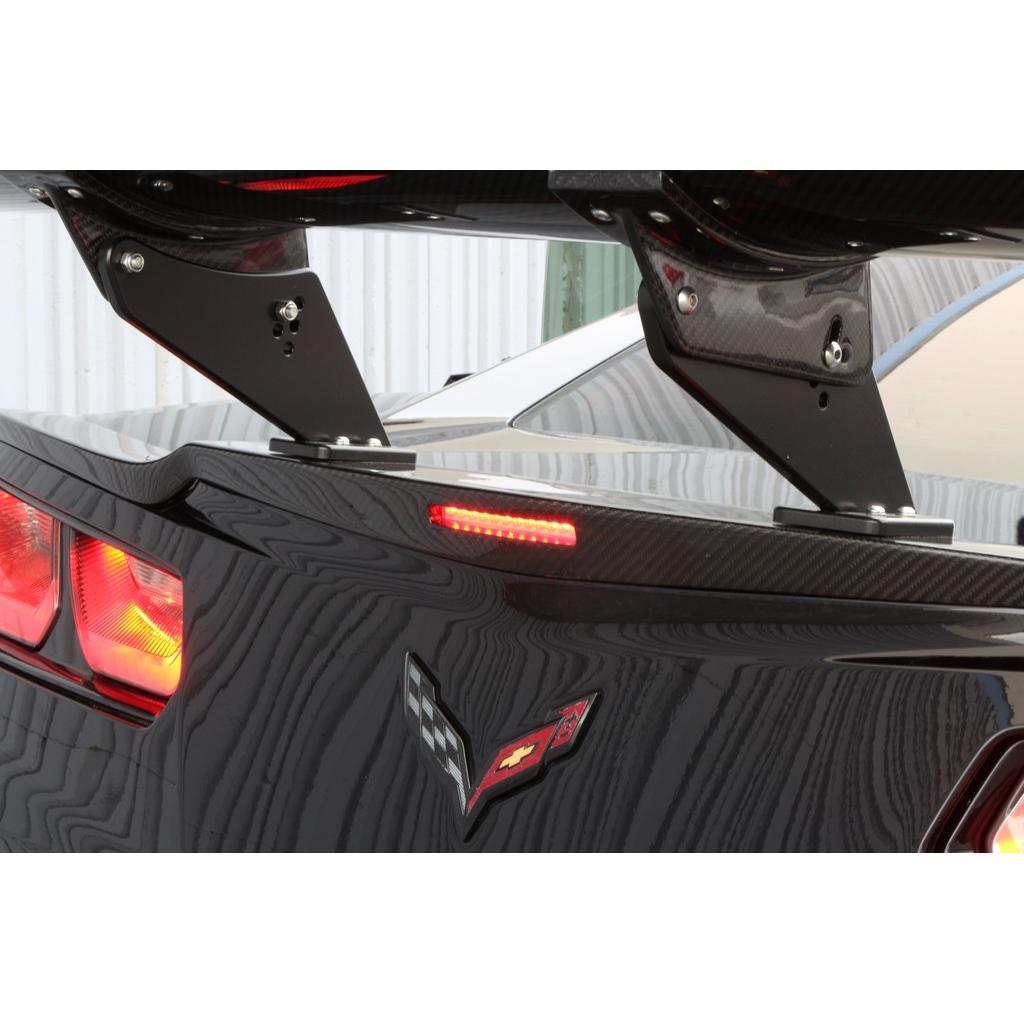 Chevrolet Corvette C7 Z06 / Grand Sport GTC500 Chassis Mount Carbon Fiber Adjustable Wing-GTC-500 Wing-Grocery Getter Performance