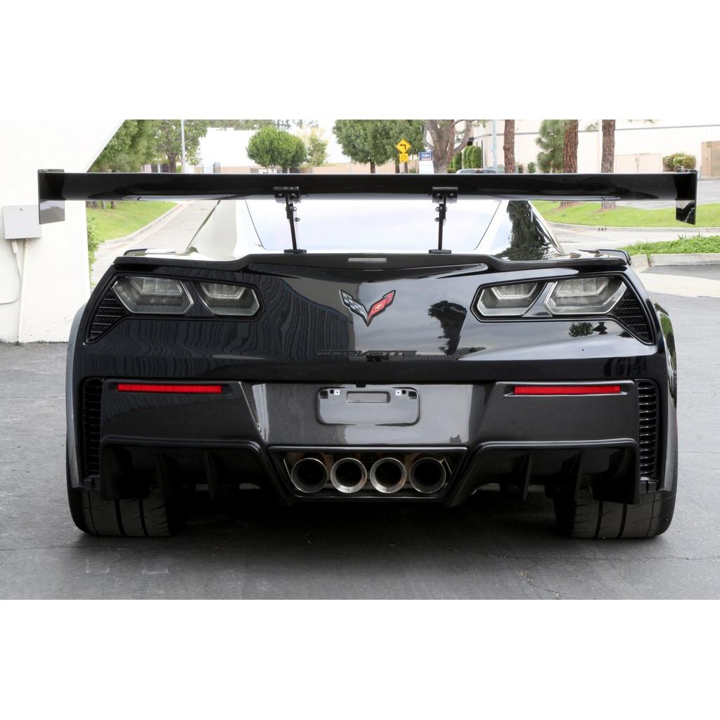 Chevrolet Corvette C7 Z06 / Grand Sport GTC500 Chassis Mount Carbon Fiber Adjustable Wing-GTC-500 Wing-Grocery Getter Performance