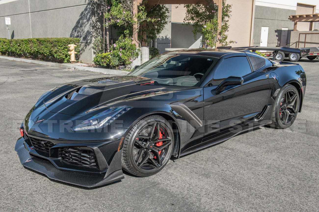 Chevrolet Corvette C7 ZR1 DRY CARBON FIBER Front Splitter & Winglet