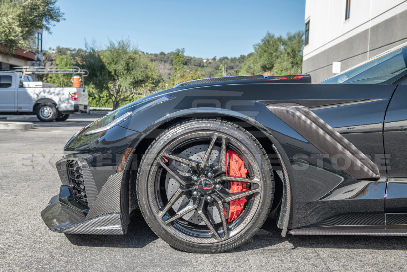 Chevrolet Corvette C7 ZR1 DRY Carbon Fiber Front Splitter Winglet Extension