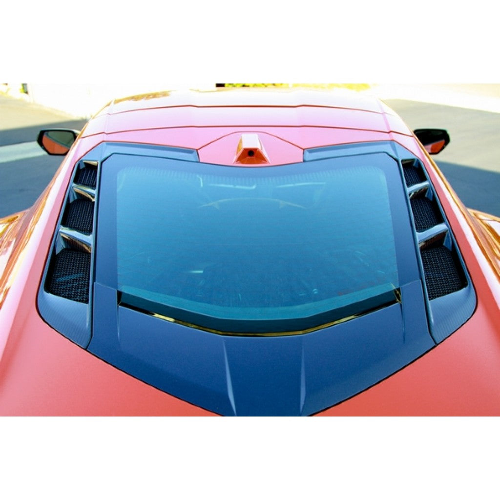 Chevrolet Corvette C8 & C8 Z06 Carbon Fiber Rear Hatch Vents-Carbon Fiber Enhancement Parts-Grocery Getter Performance