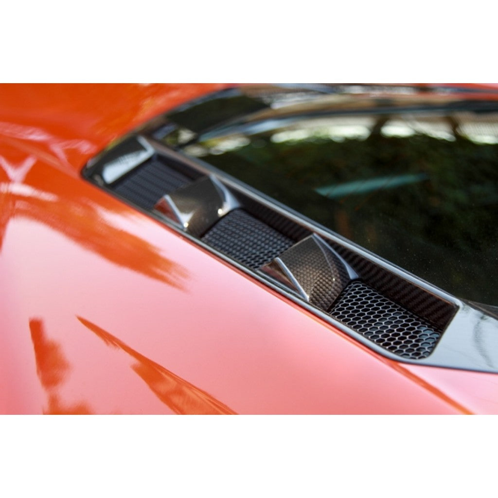 Chevrolet Corvette C8 & C8 Z06 Carbon Fiber Rear Hatch Vents-Carbon Fiber Enhancement Parts-Grocery Getter Performance