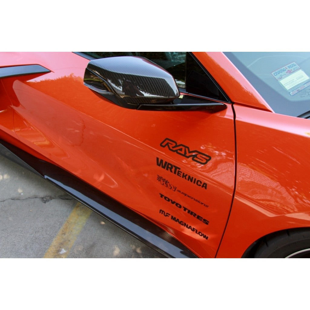 Chevrolet Corvette C8 & C8 Z06 Carbon Fiber Replacement Mirror Covers-Mirror Covers-Grocery Getter Performance