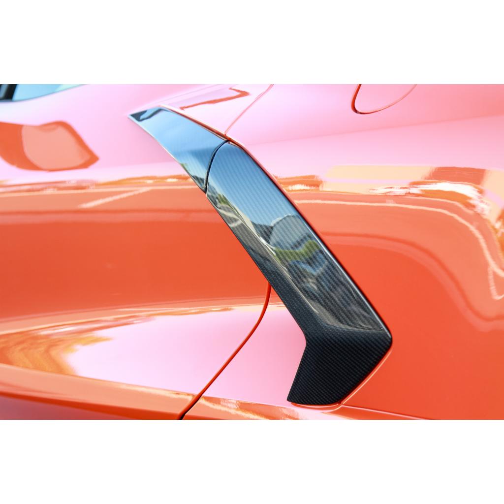 Chevrolet Corvette C8 Carbon Fiber Door Handle and Quarter Panel Trim Package-Carbon Fiber Enhancement Parts-Grocery Getter Performance