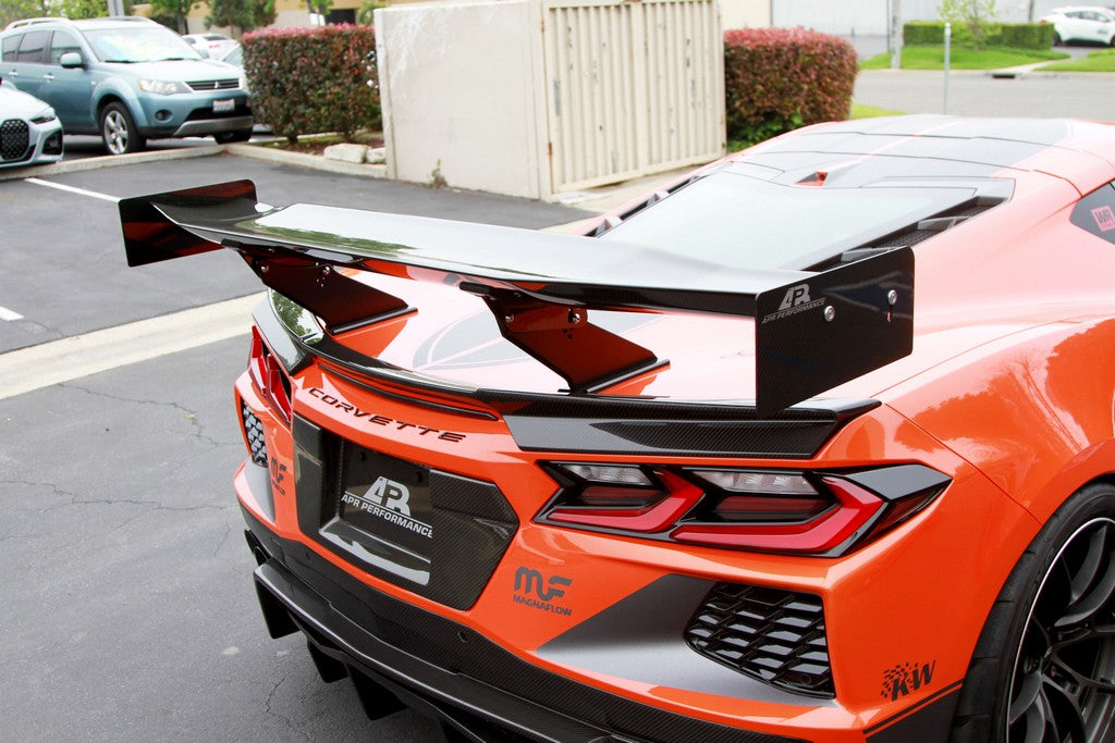Chevrolet Corvette C8 Carbon Fiber License Plate Backing-License plate backing-Grocery Getter Performance