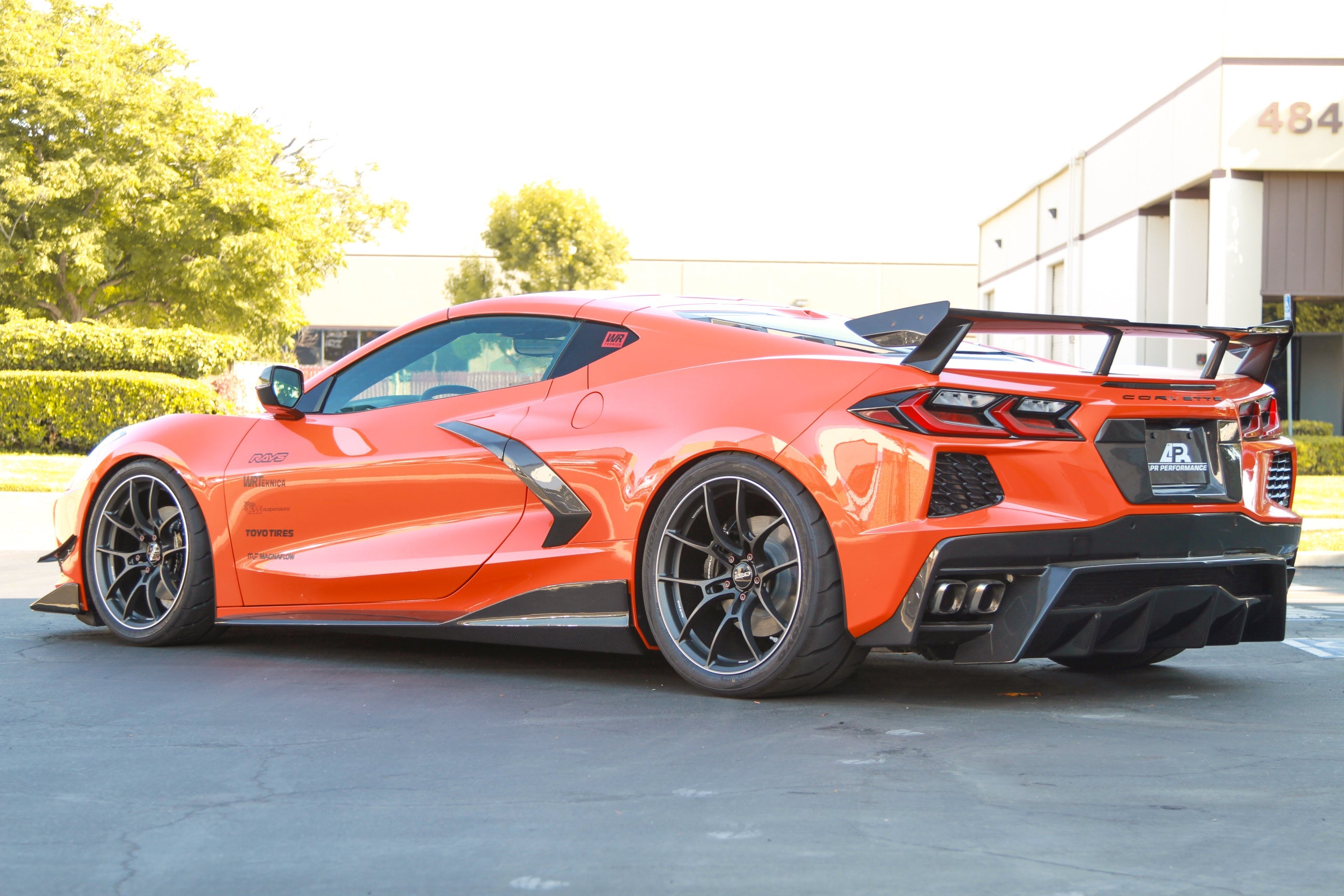 Chevrolet Corvette C8 Carbon Fiber License Plate Backing-License plate backing-Grocery Getter Performance