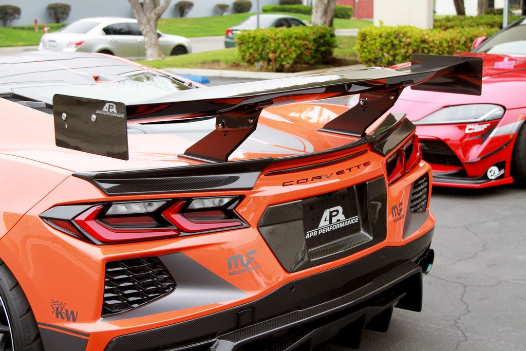 Chevrolet Corvette C8 Carbon Fiber License Plate Backing-License plate backing-Grocery Getter Performance