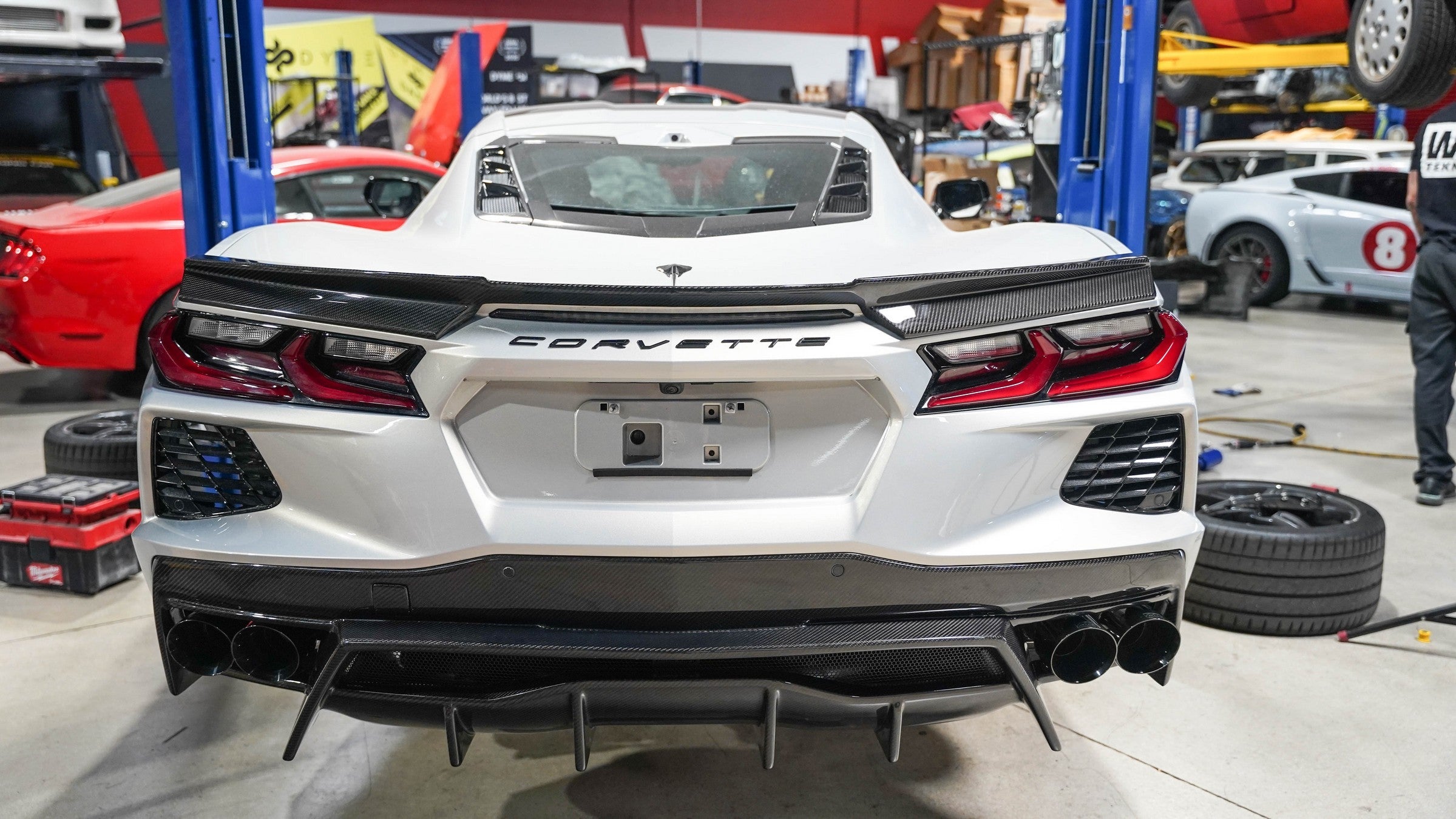 Chevrolet Corvette C8 Carbon Fiber Rear Spoiler Delete-Rear spoiler-Grocery Getter Performance