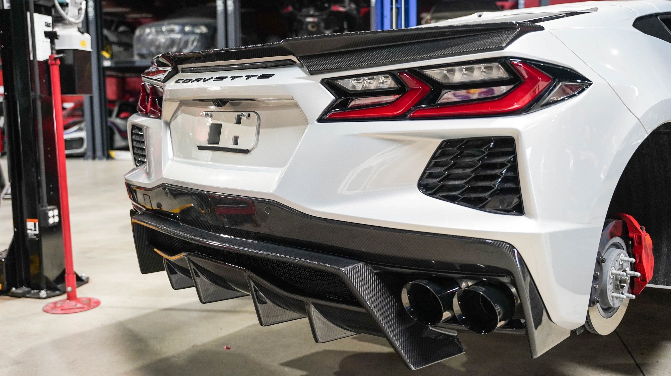 Chevrolet Corvette C8 Carbon Fiber Rear Spoiler Delete-Rear spoiler-Grocery Getter Performance