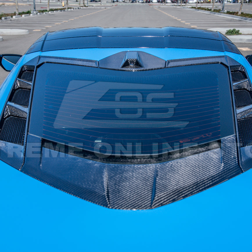 Chevrolet Corvette C8 Coupe DRY CARBON FIBER Rear Window Trim