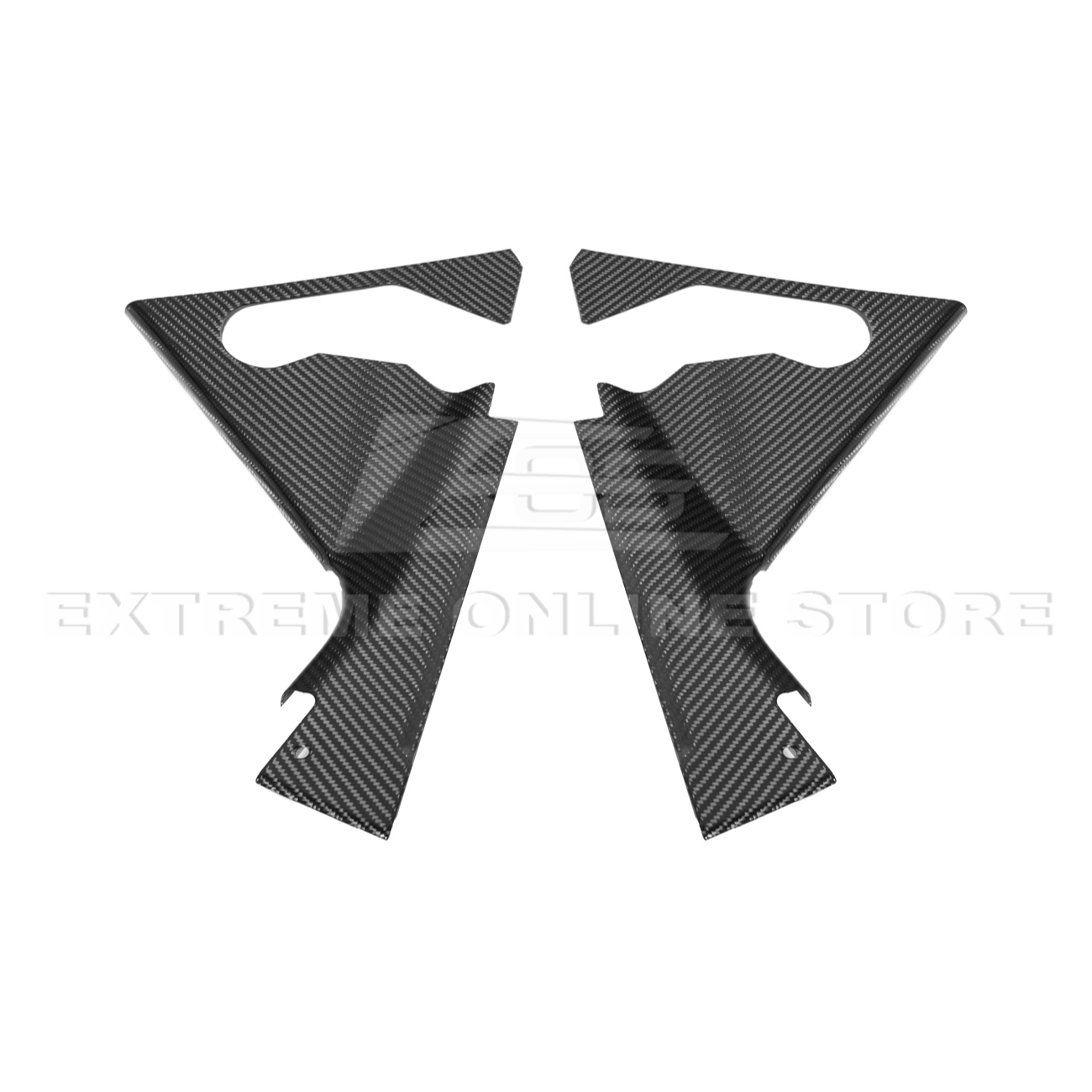 Chevrolet Corvette C8 DRY CARBON FIBER Engine Bay Corner Vent Cover