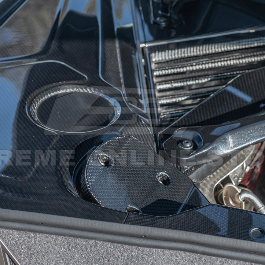 Chevrolet Corvette C8 DRY CARBON FIBER Engine Bay Struct Covers