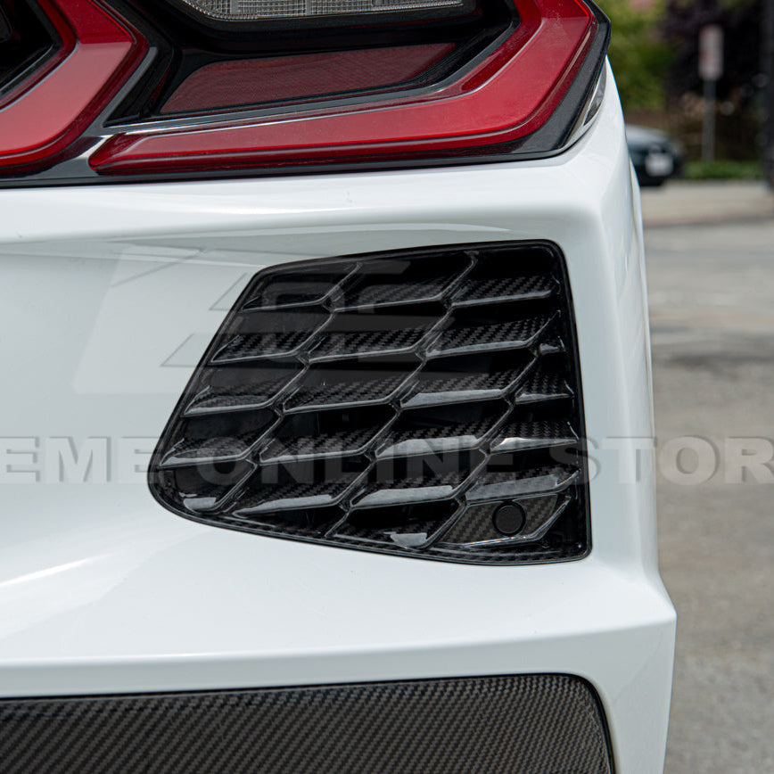 Chevrolet Corvette C8 DRY CARBON FIBER Rear Grill Cover