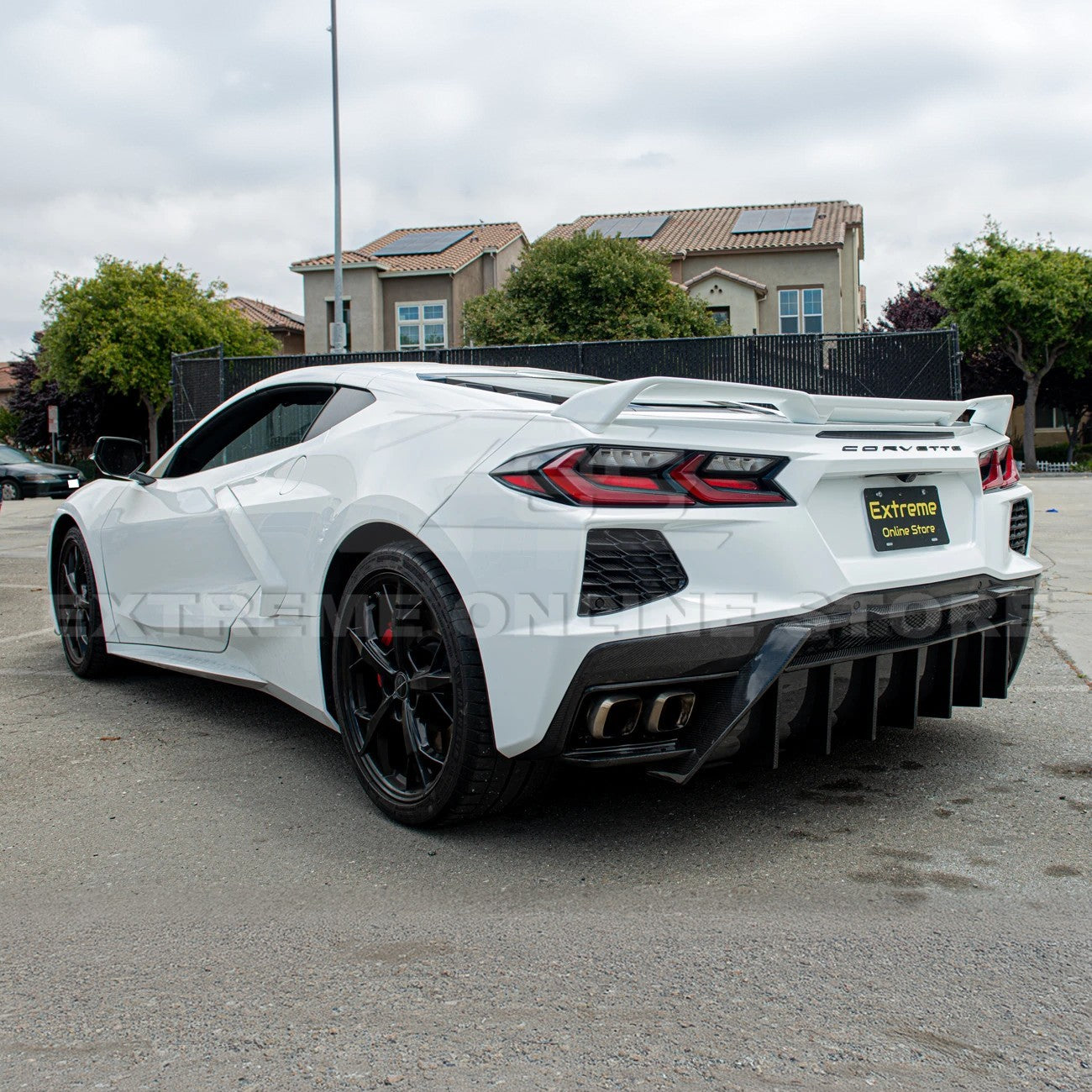 Chevrolet Corvette C8 DRY CARBON FIBER Rear Grill Cover