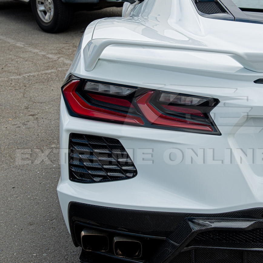 Chevrolet Corvette C8 DRY CARBON FIBER Rear Grill Cover
