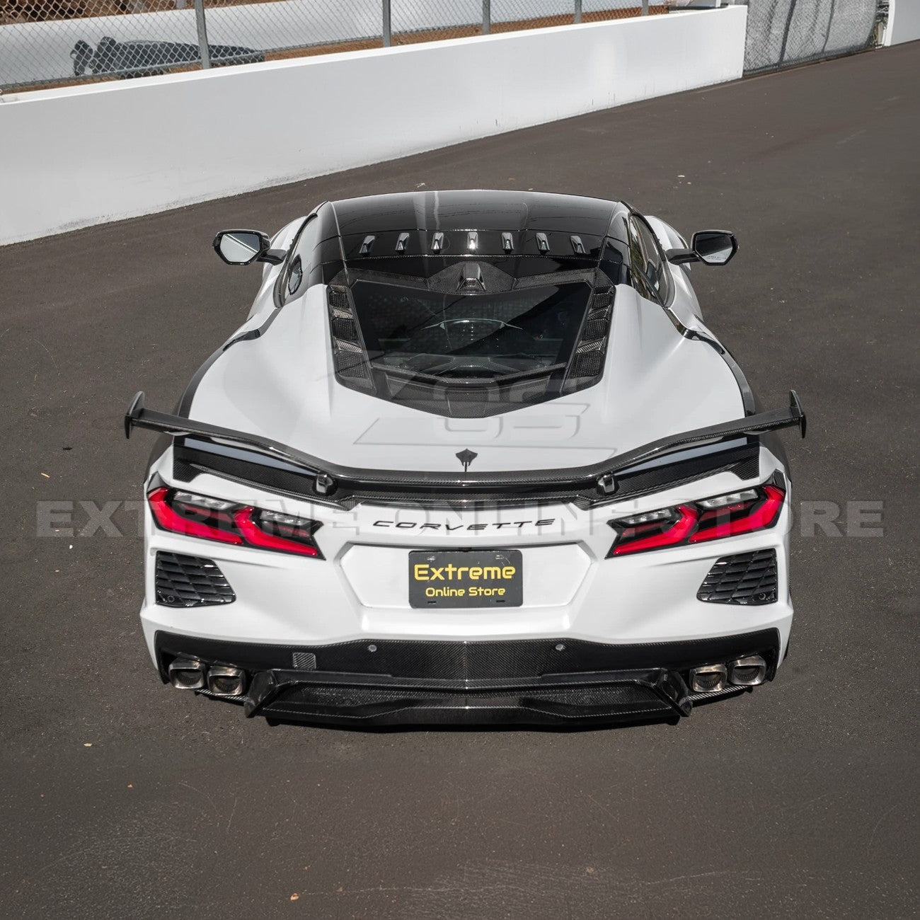 Chevrolet Corvette C8 Rear Roof Vortex Generators