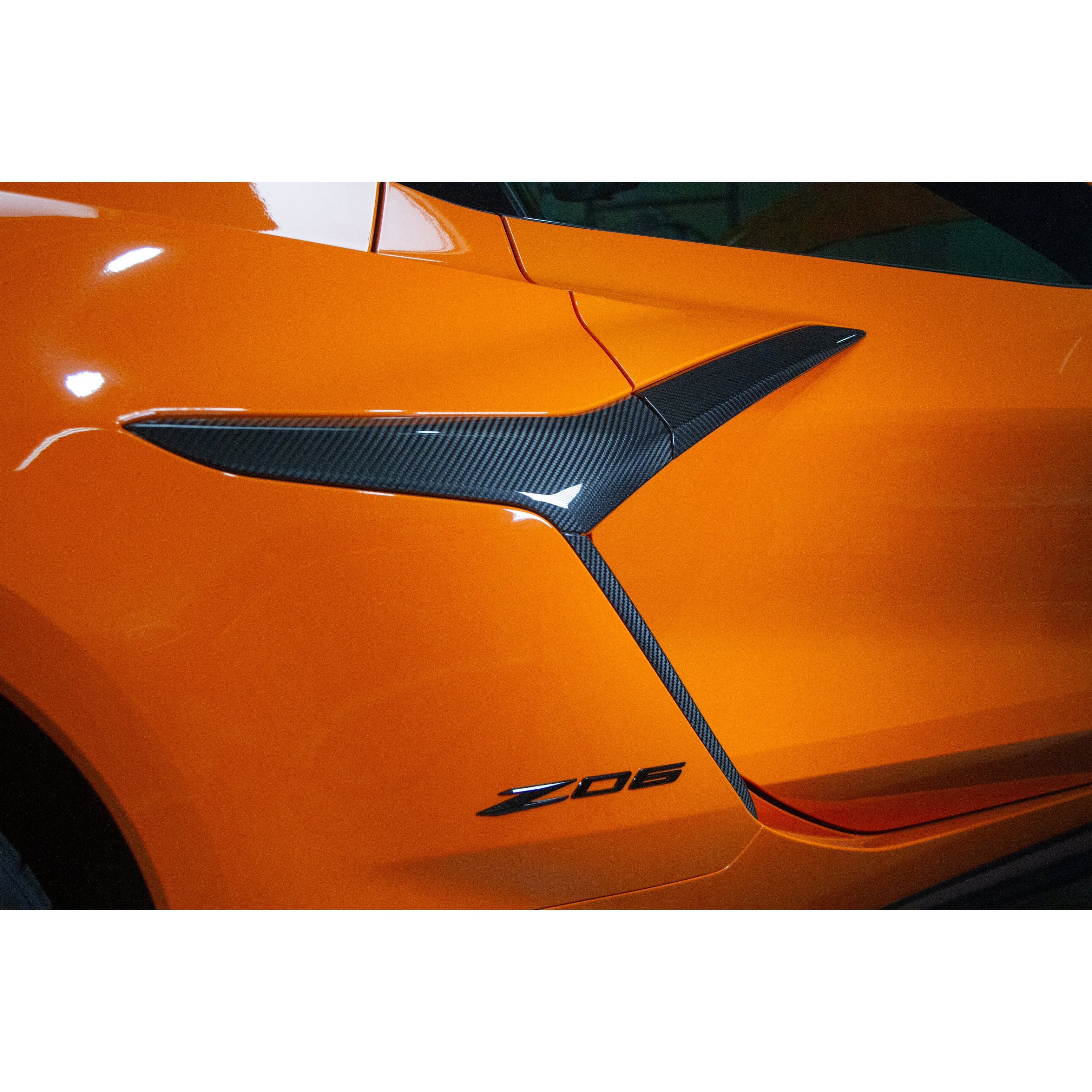 Chevrolet Corvette C8 Z06 Carbon Fiber Door and Quarter Panel Trims Package-Carbon Fiber Enhancement Parts-Grocery Getter Performance