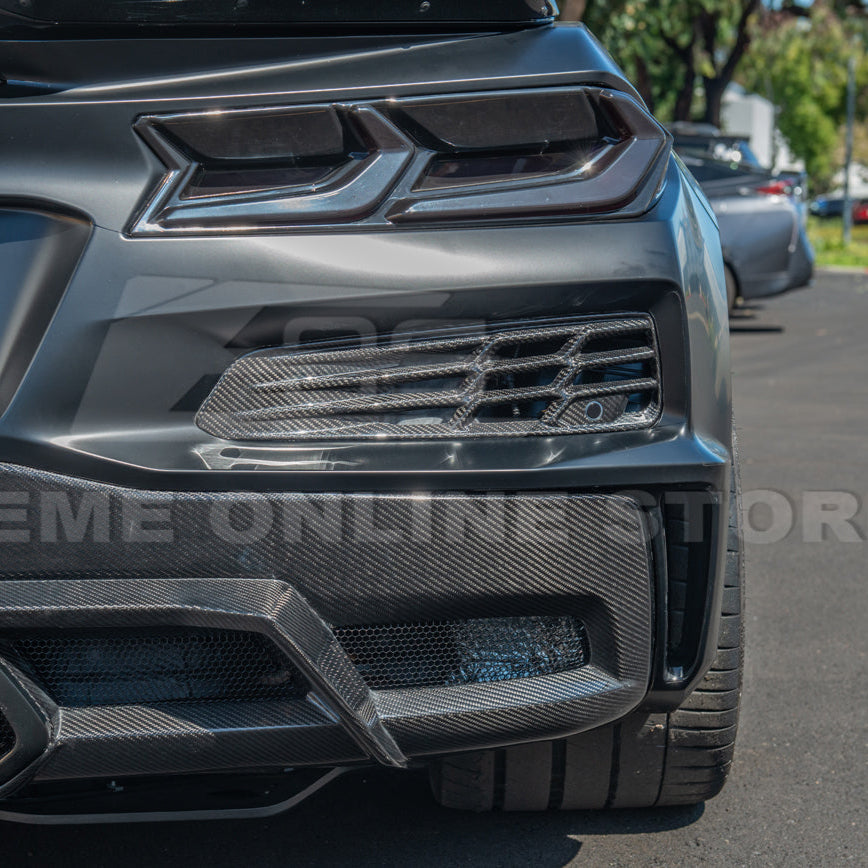 Chevrolet Corvette C8 Z06 DRY CARBON FIBER Rear Bumper Vent