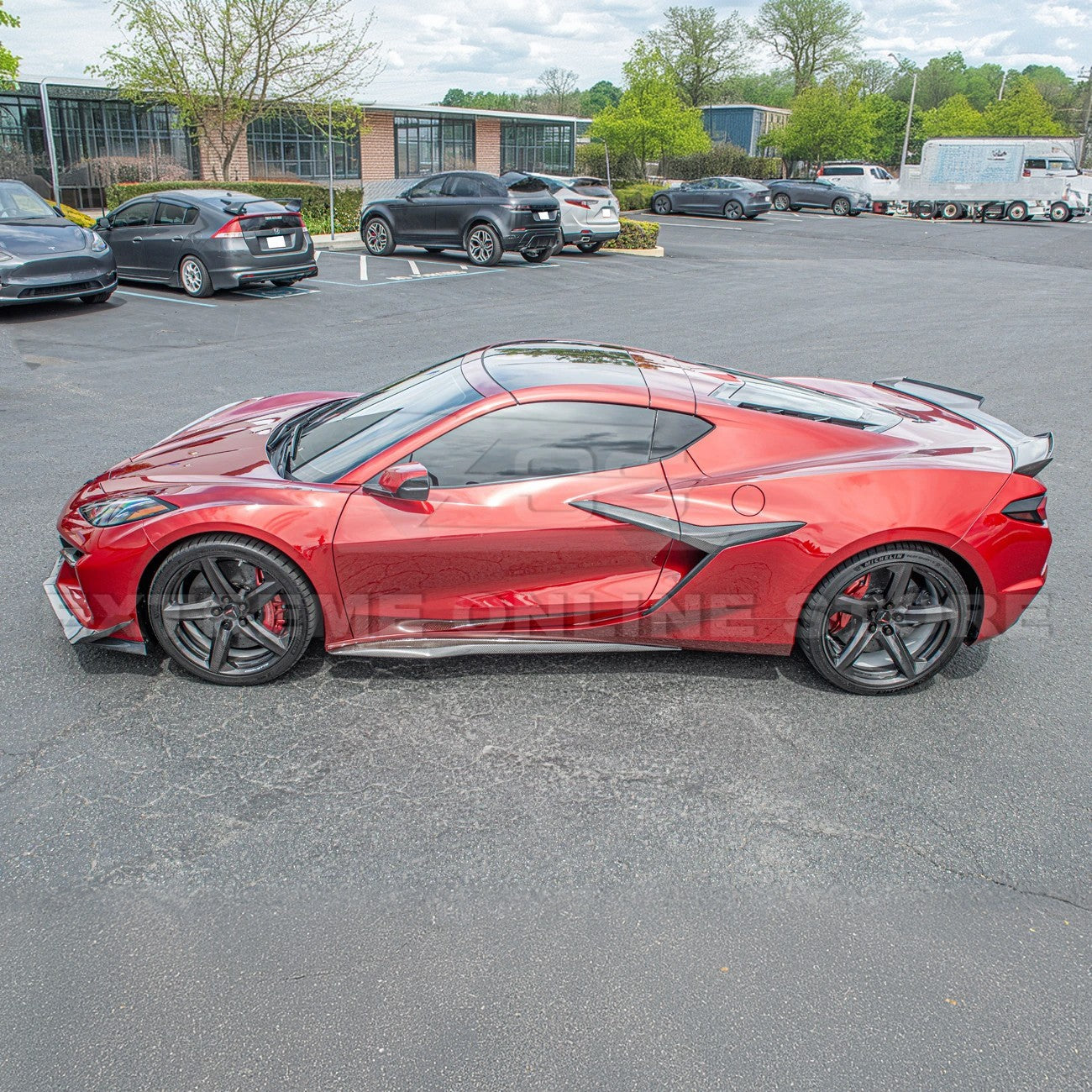 Chevrolet Corvette C8 Z06 DRY CARBON FIBER Side Door Garnish