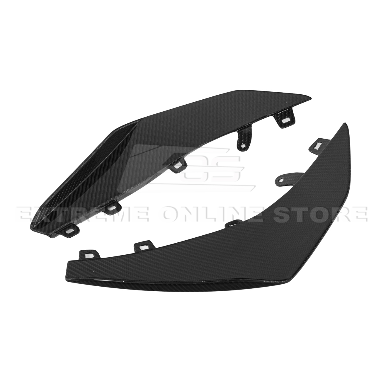 Chevrolet Corvette C8 Z06 / E-Ray DRY CARBON FIBER Front Side Canards