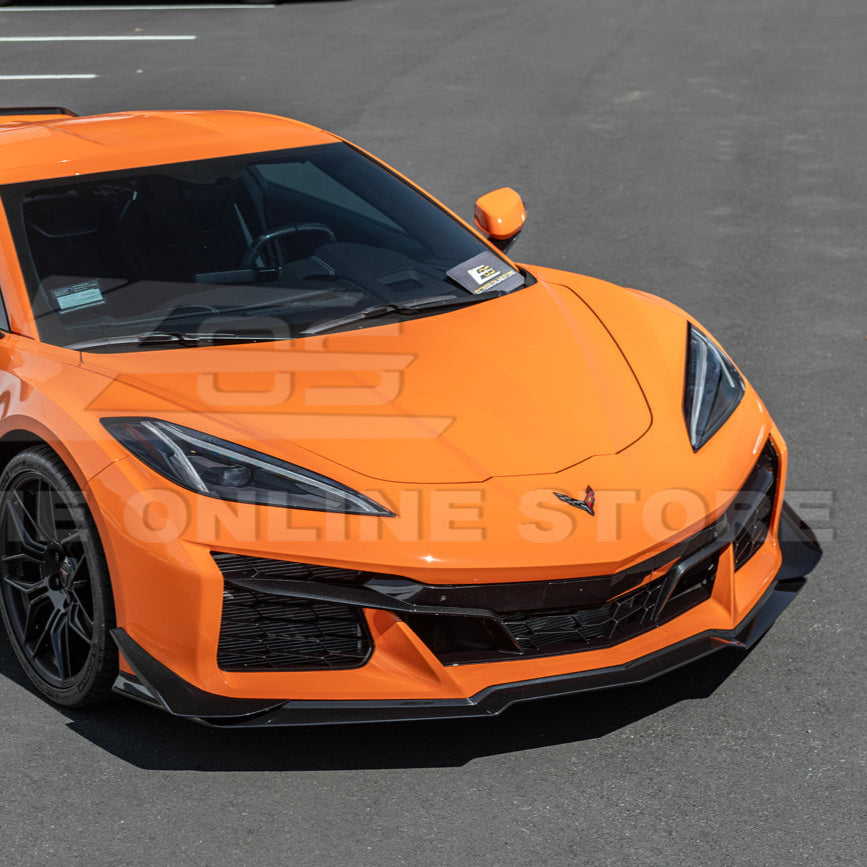 Chevrolet Corvette C8 Z06 / E-Ray DRY CARBON FIBER Front Side Canards