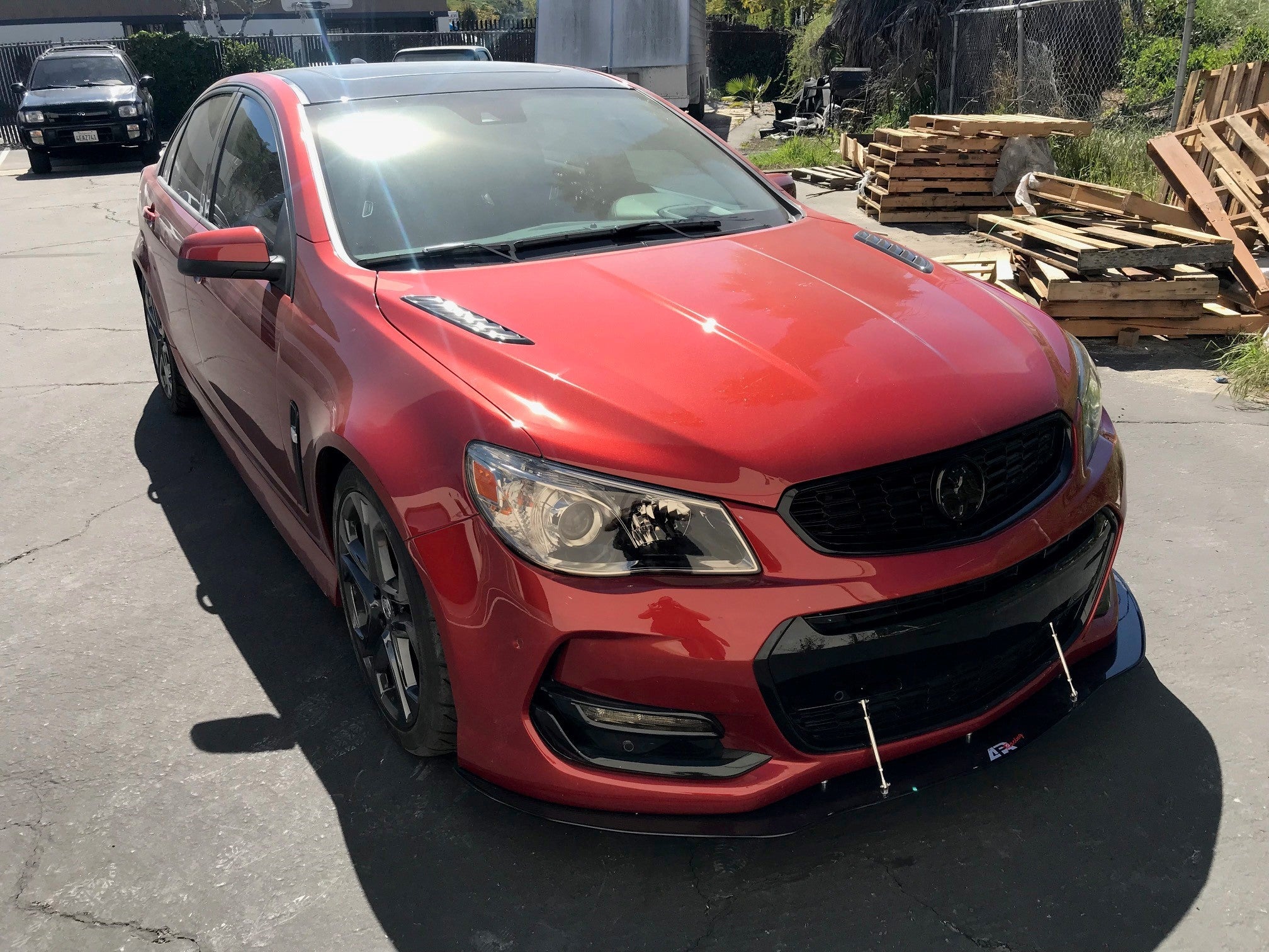 Chevrolet SS Sedan Carbon Fiber Front Wind Splitter-Front Wind Splitter-Grocery Getter Performance