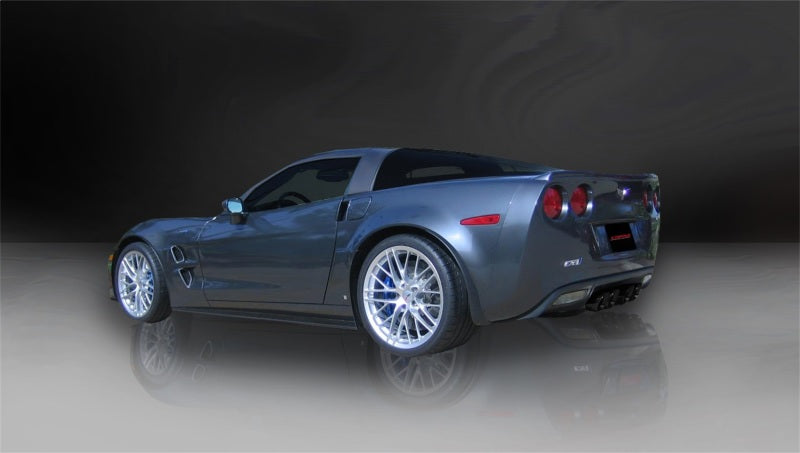 Corsa 06-11 Chevrolet Corvette C6 Z06/ZR1 Sport Cat-Back Dual Rear Exit w/ Twin 4.0in Black Tips-Catback-Grocery Getter Performance