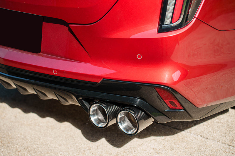 Corsa 22-25 Cadillac CT4 V Blackwing 3in Active Valve Axle-Back - 4.5in Carbon Fiber Polished Tip-Axle Back-Grocery Getter Performance
