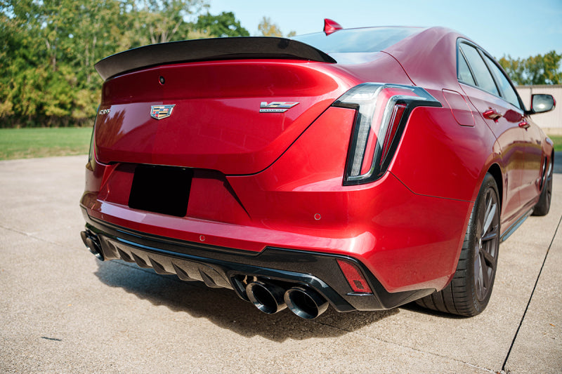 Corsa 22-25 Cadillac CT4 V Blackwing 3in Active Valve Cat-Back - 4.5in Black Tip-Catback-Grocery Getter Performance