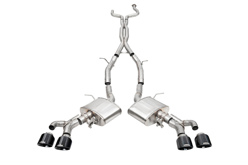 Corsa 22-25 Cadillac CT4 V Blackwing 3in Active Valve Cat-Back - 4.5in Black Tip-Catback-Grocery Getter Performance