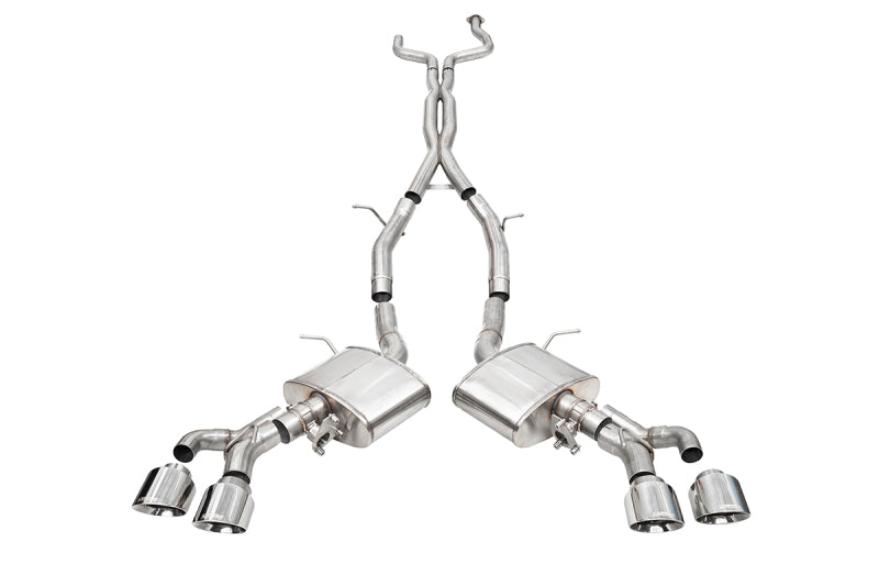 Corsa 22-25 Cadillac CT4 V Blackwing 3in Active Valve Cat-Back - 4.5in Polished Tip-Catback-Grocery Getter Performance
