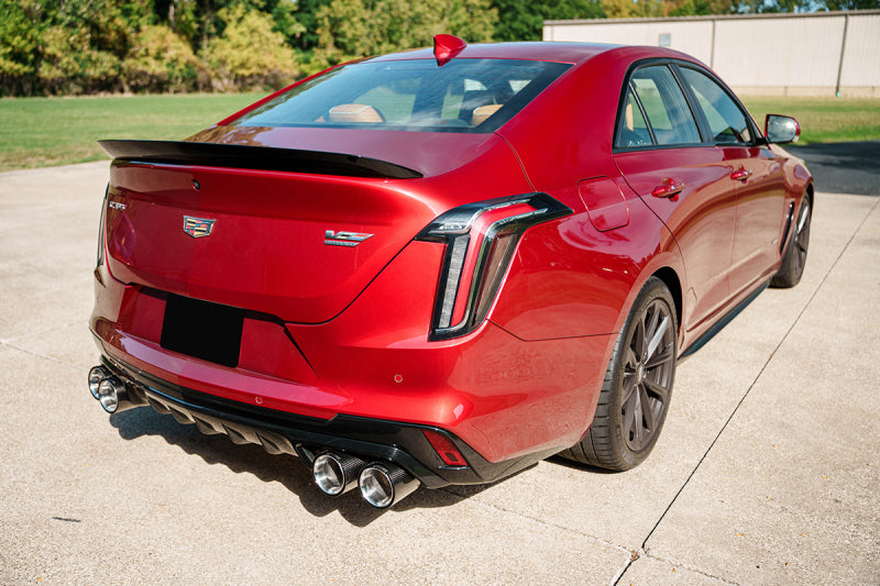 Corsa 22-25 Cadillac CT4 V Blackwing 3in Dual Mode Active Cat-Back 4.5in CF Polished Dual Rear Tip-Catback-Grocery Getter Performance