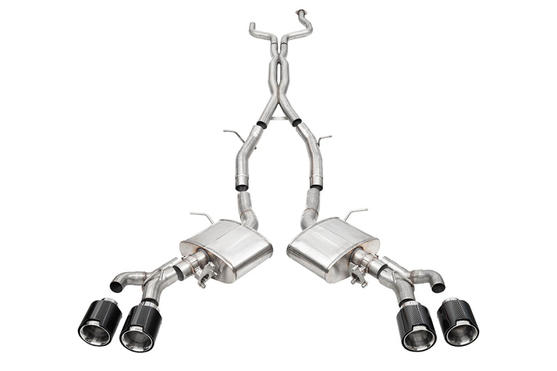 Corsa 22-25 Cadillac CT4 V Blackwing 3in Dual Mode Active Cat-Back 4.5in CF Polished Dual Rear Tip-Catback-Grocery Getter Performance