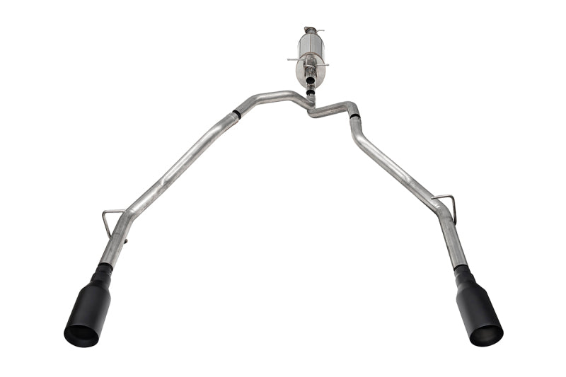Corsa 25-26 Ram 2.5in Stainless Steel Sport Cat-back Dual Rear Exit 5.0in Black Tips-Catback-Grocery Getter Performance