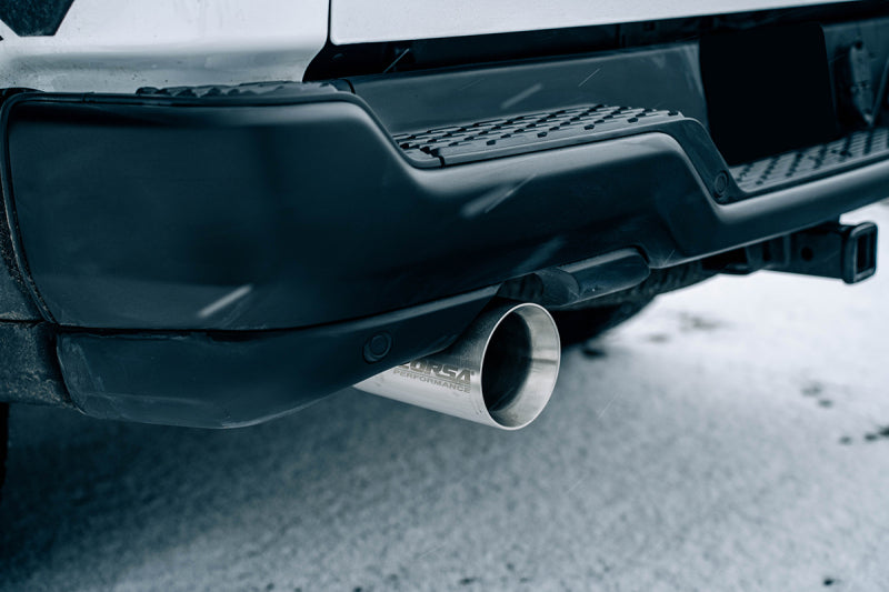 Corsa 25-26 Ram 2.5in Stainless Steel Sport Cat-back Dual Rear Exit 5.0in Polished Tip-Catback-Grocery Getter Performance