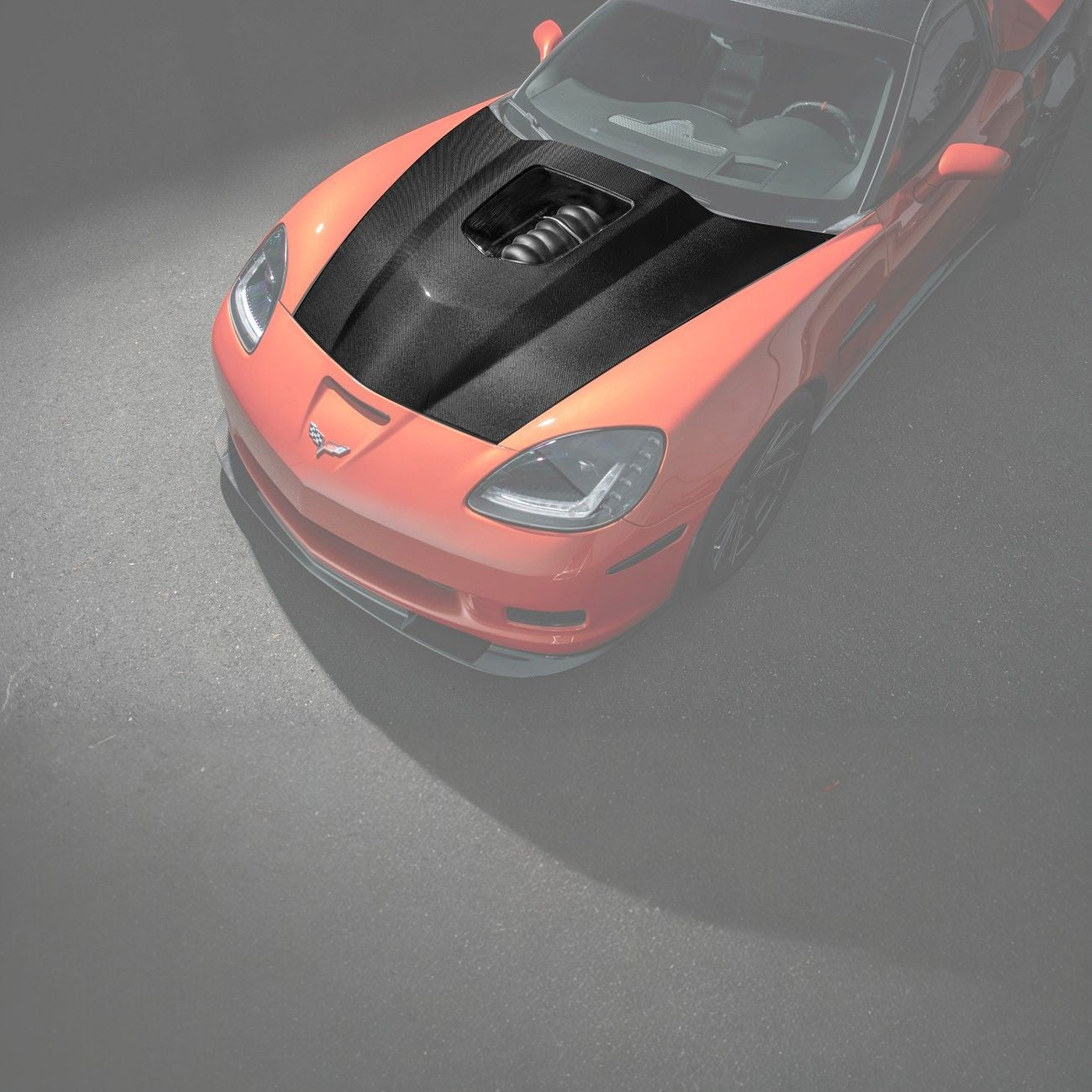 Corvette C6 Carbon Fiber ZR1 Style Replacement Hood Panel Cover-Grocery Getter Performance
