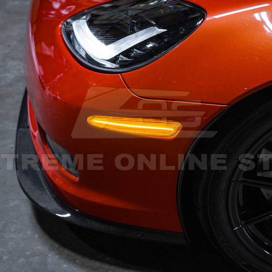 Corvette C6 Front & Rear Amber Light LED Side Markers Pair