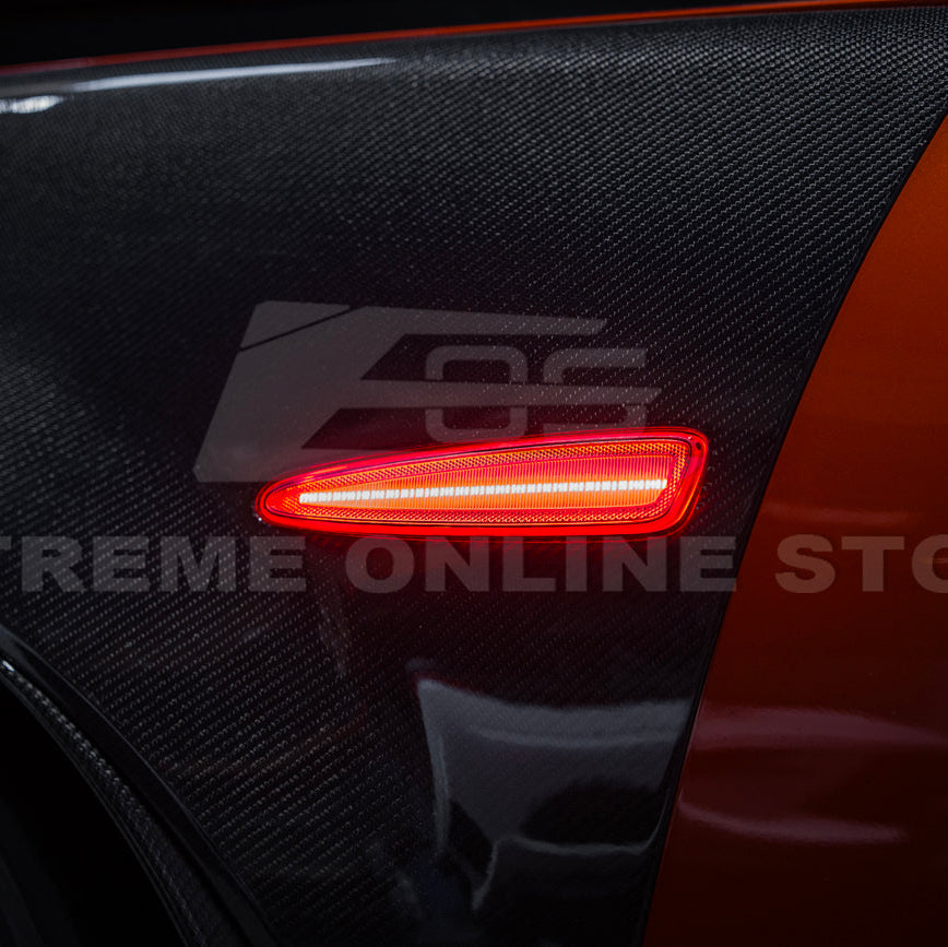Corvette C6 Front & Rear Amber Light LED Side Markers Pair