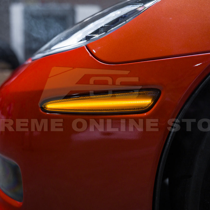 Corvette C6 Front & Rear Amber Light LED Side Markers Pair