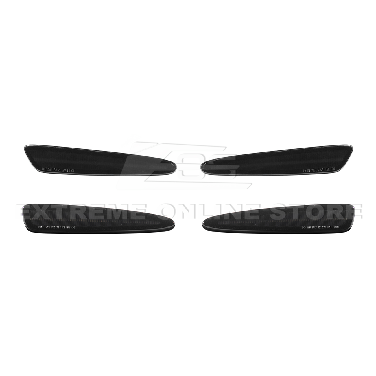 Corvette C6 Front & Rear Amber Light LED Side Markers Pair