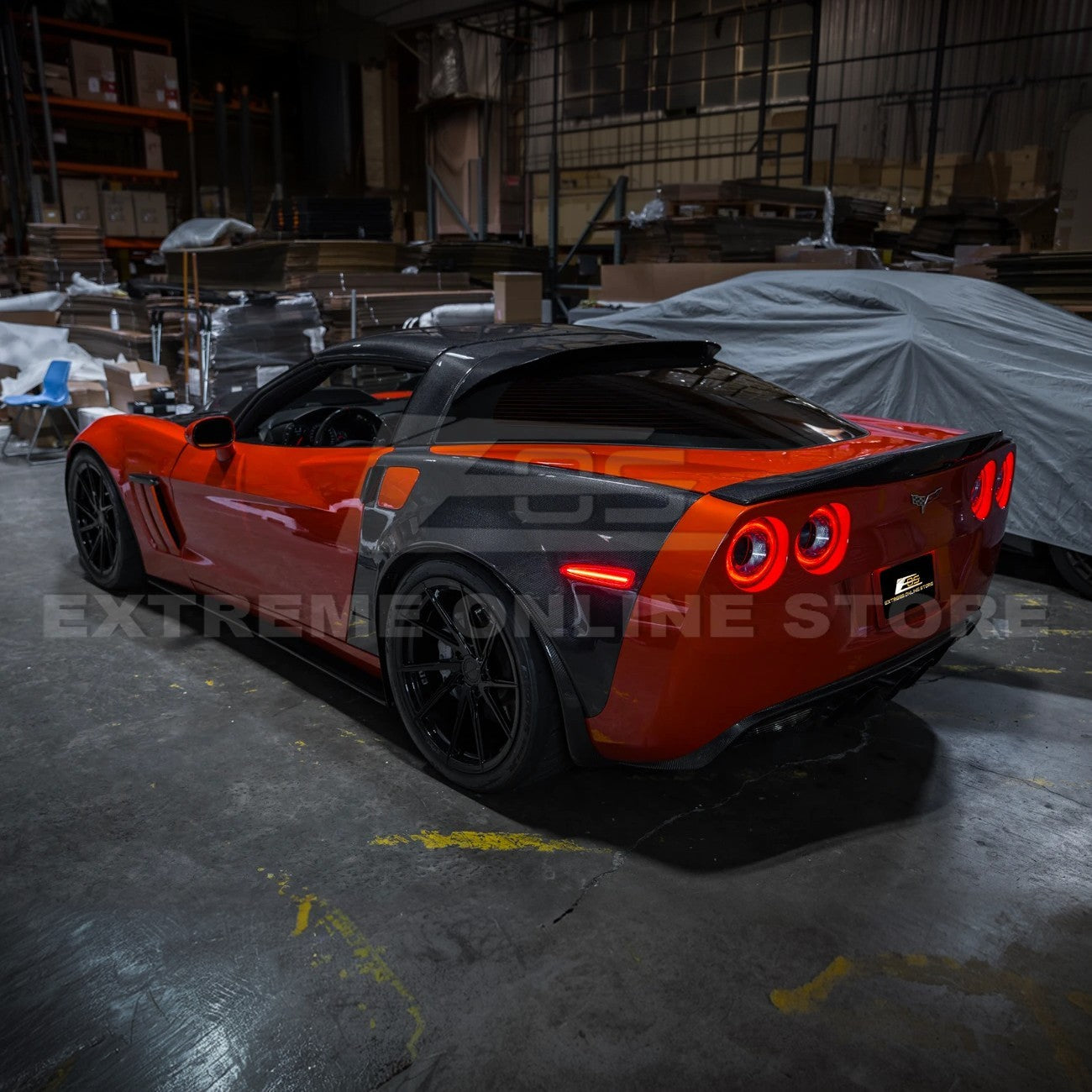 Corvette C6 Front & Rear Amber Light LED Side Markers Pair