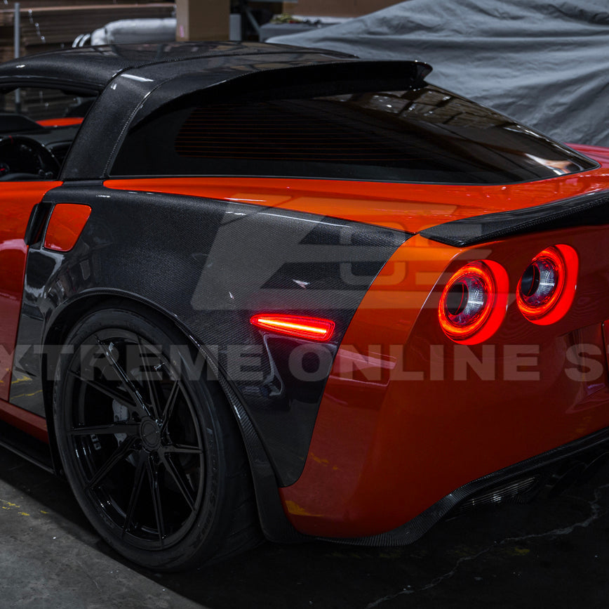 Corvette C6 Front & Rear Amber Light LED Side Markers Pair