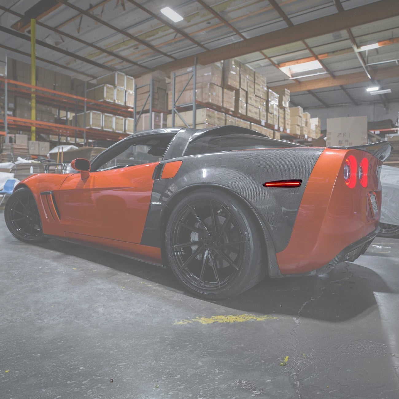 Corvette C6 Rear Red Light LED Side Markers Pair