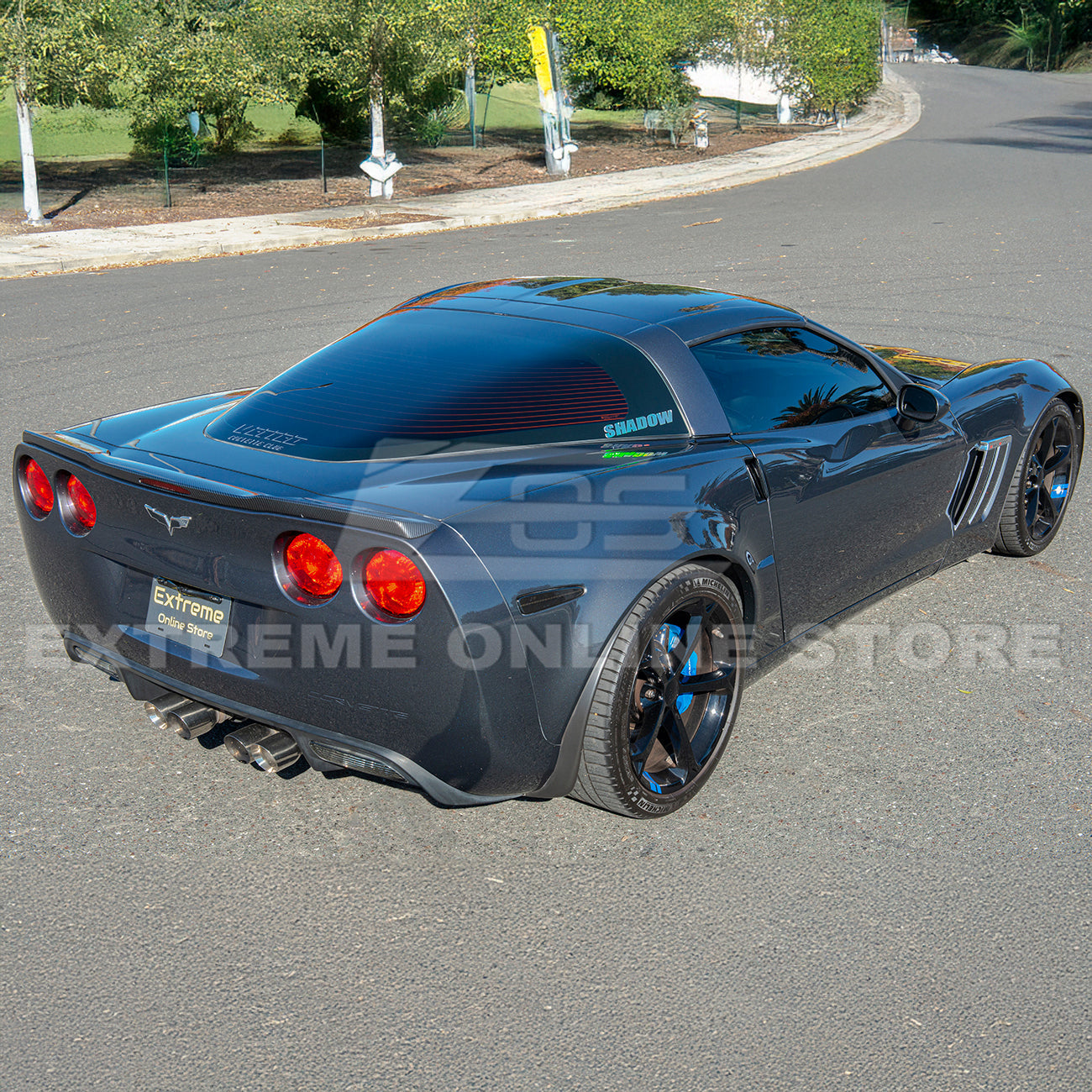 Corvette C6 ZR1 DRY CARBON FIBER Conversion Rear Trunk Spoiler