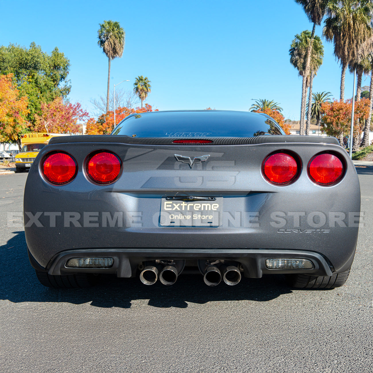 Corvette C6 ZR1 DRY CARBON FIBER Conversion Rear Trunk Spoiler