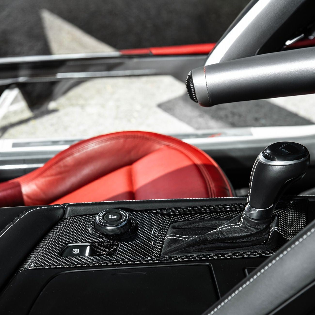 Corvette C7 Dry Carbon Fiber Center Console Shifter Trim Plate Cover Overlay
