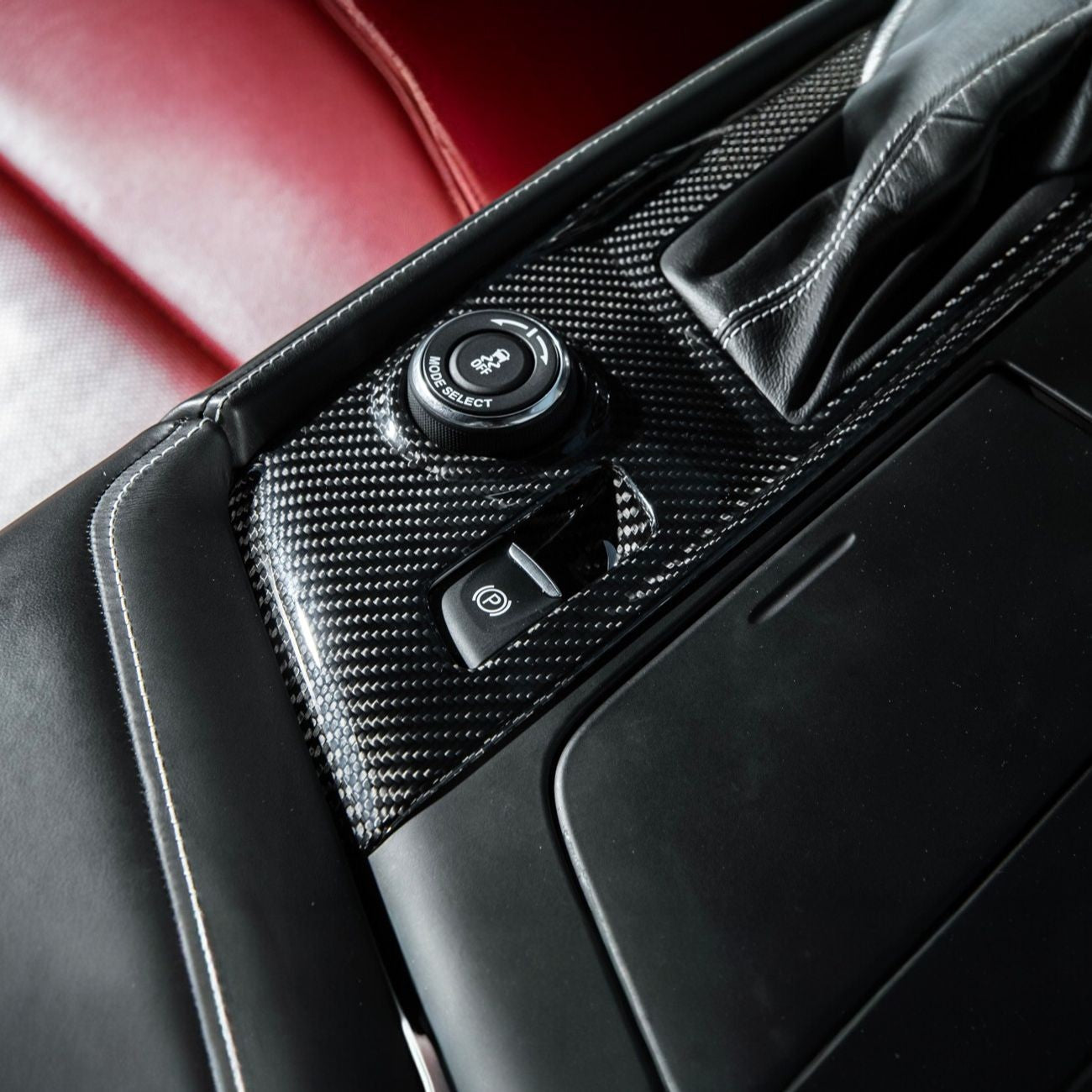 Corvette C7 Dry Carbon Fiber Center Console Shifter Trim Plate Cover Overlay