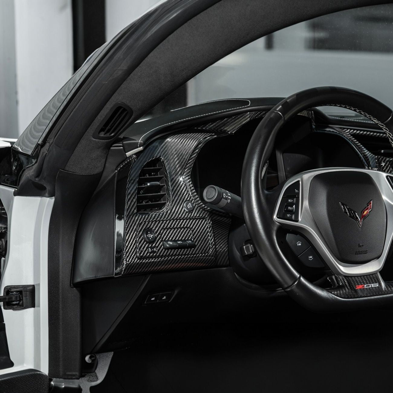 Corvette C7 Dry Carbon Fiber Driver Instrument Panel Trim Cover